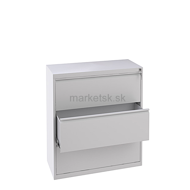 Kovová kancelárska skriňa OW004 - 94 x 100 x 43,5 cm